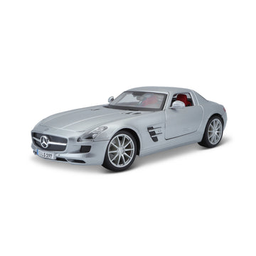 Mercedes Benz SLS AMG Silver Metallic "Special Edition" 1:18 Licensed Maisto Diecast Scale Model