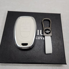 MG Gloster Key Exclusive Aluminium Alloy Leather Keycase with Holder & Rope Chain