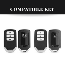 Load image into Gallery viewer, Honda 3 Button Remote Key Carbon Abs Keycase with Chain
