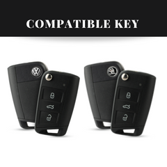 Skoda/VW New Flip Key Exclusive Metal Alloy Keycase 2.0