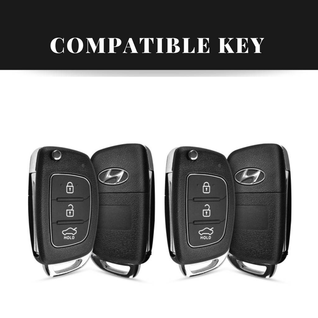 Hyundai i20/Venue/Creta/Verna Flip Key Premium Keycase