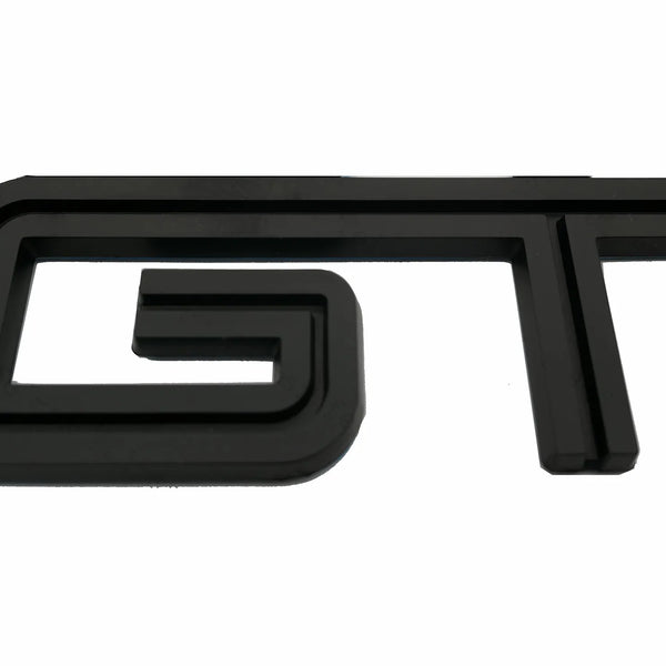 3D GT v2.0 Metal Sticker Decal Black (11x3.5 cm)