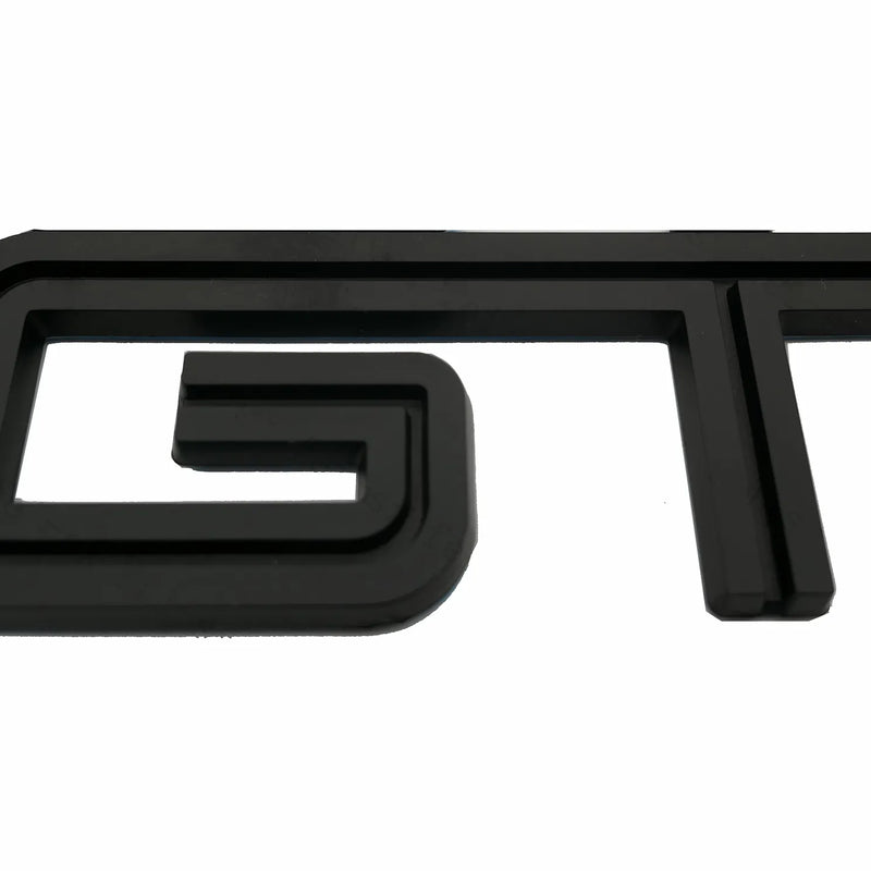 3D GT v2.0 Metal Sticker Decal Black (11x3.5 cm)
