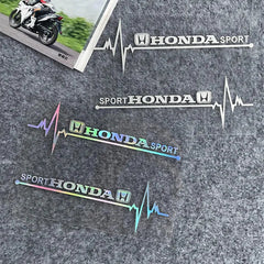 Heartbeat Brand Logo Laser Reflective Car Sticker (2 Pcs Set)