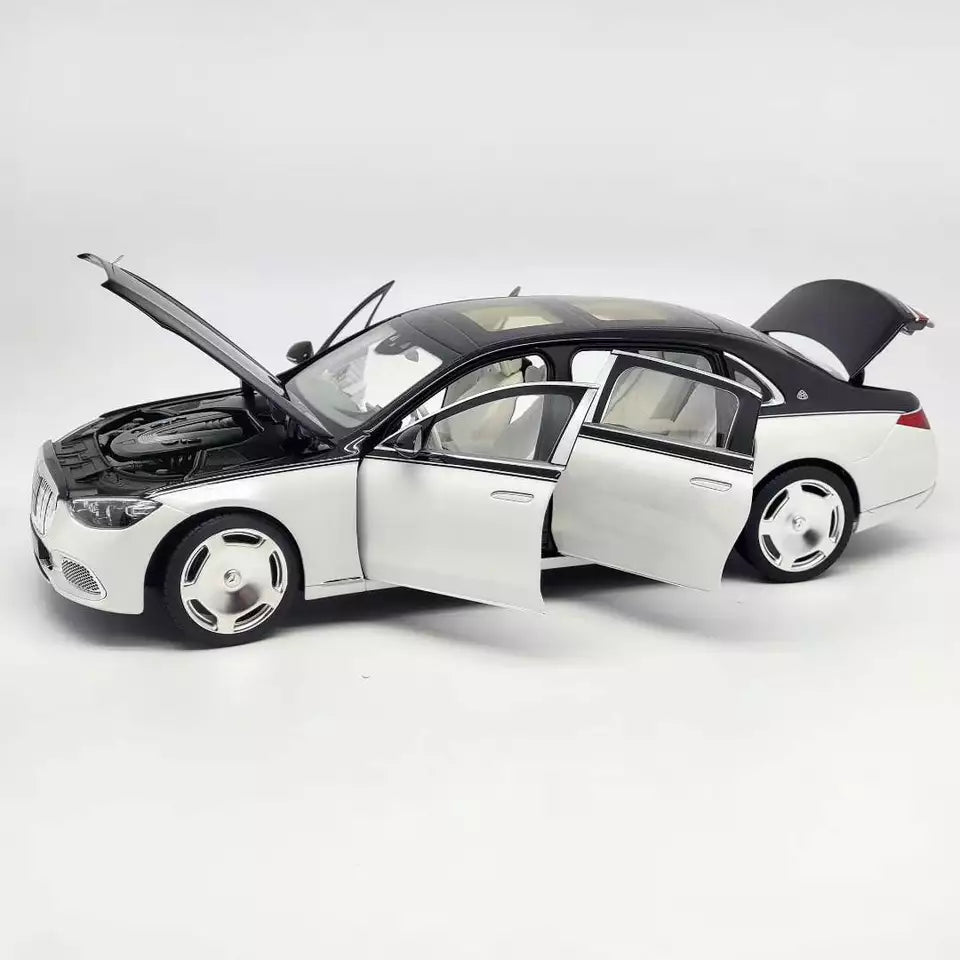 Mercedes Benz Maybach White-Ruby Mettalic 1:18 Licensed Norev Diecast Scale Model