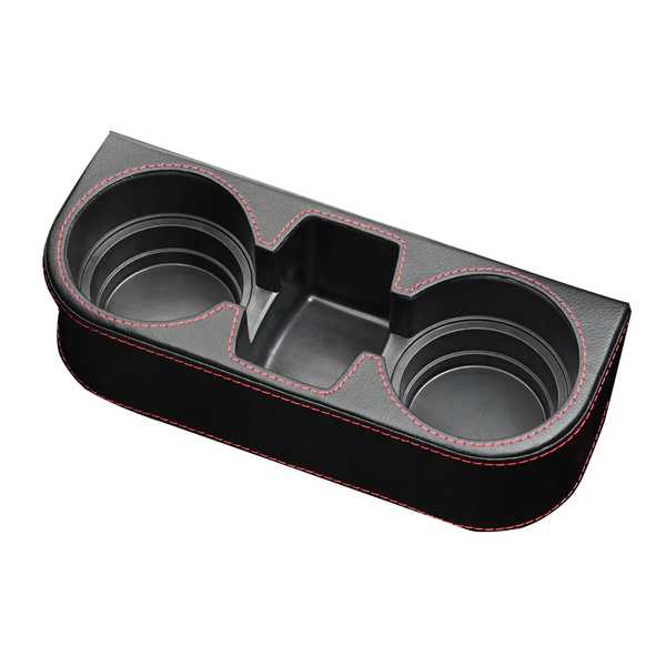 Car Universal Leather Seat Gap Filler Organiser Cup Holder