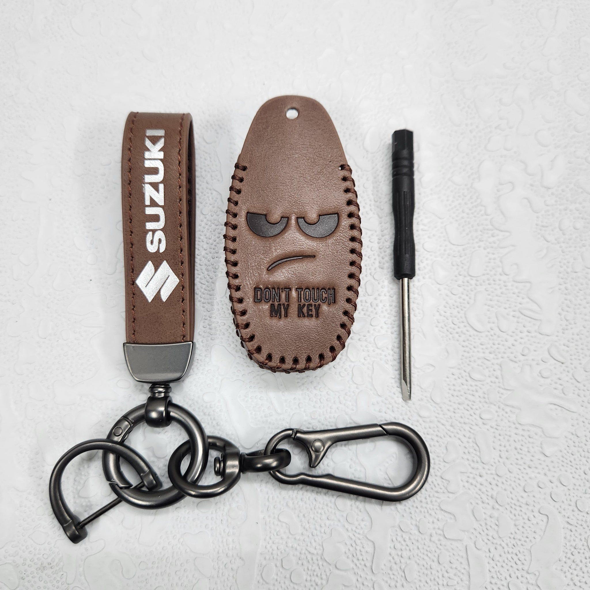 Suzuki Ciaz/Baleno/Scross 3 Button Key Luxury Handmade Oilwax Leather