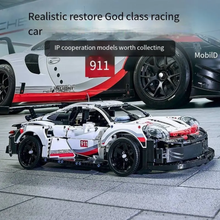 Load image into Gallery viewer, Porsche RSR Technique Version Building Blocks Car 1580 Pcs