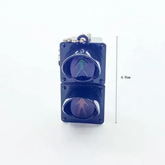 2 Pcs Traffic Signal LED Keychain