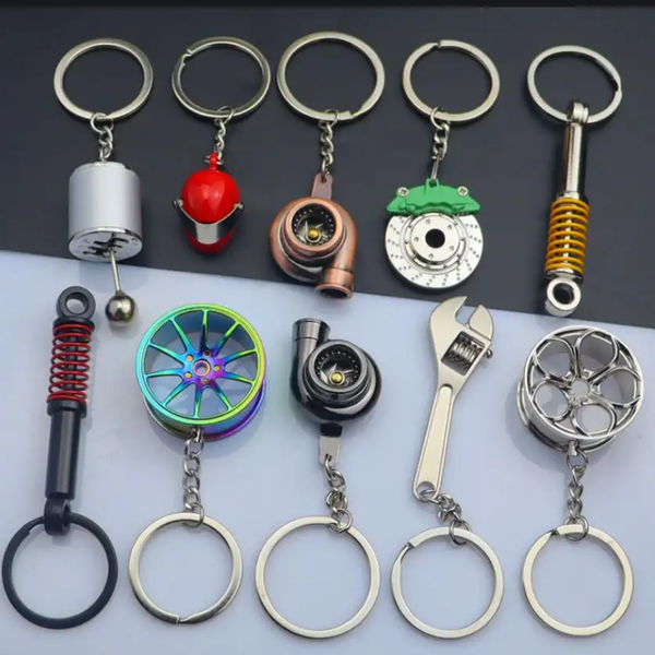 5 Pcs Set Metal Keychains Mix Designs