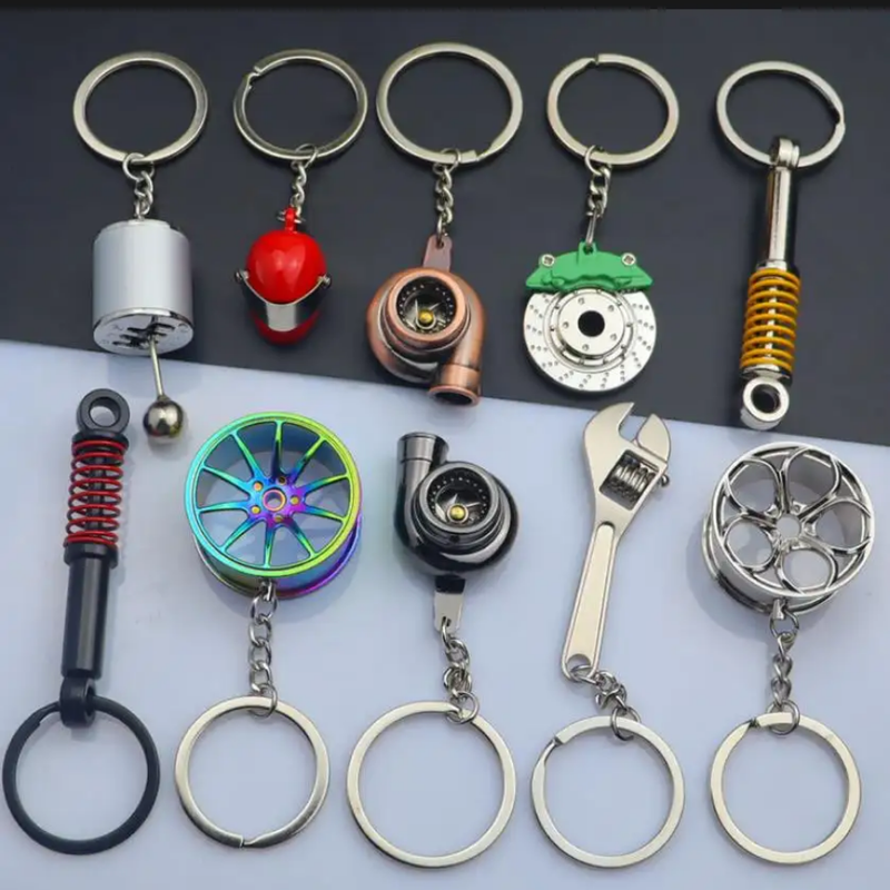 5 Pcs Set Metal Keychains Mix Designs