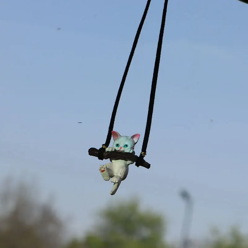 Cute Cat Resin Pendant Hanging