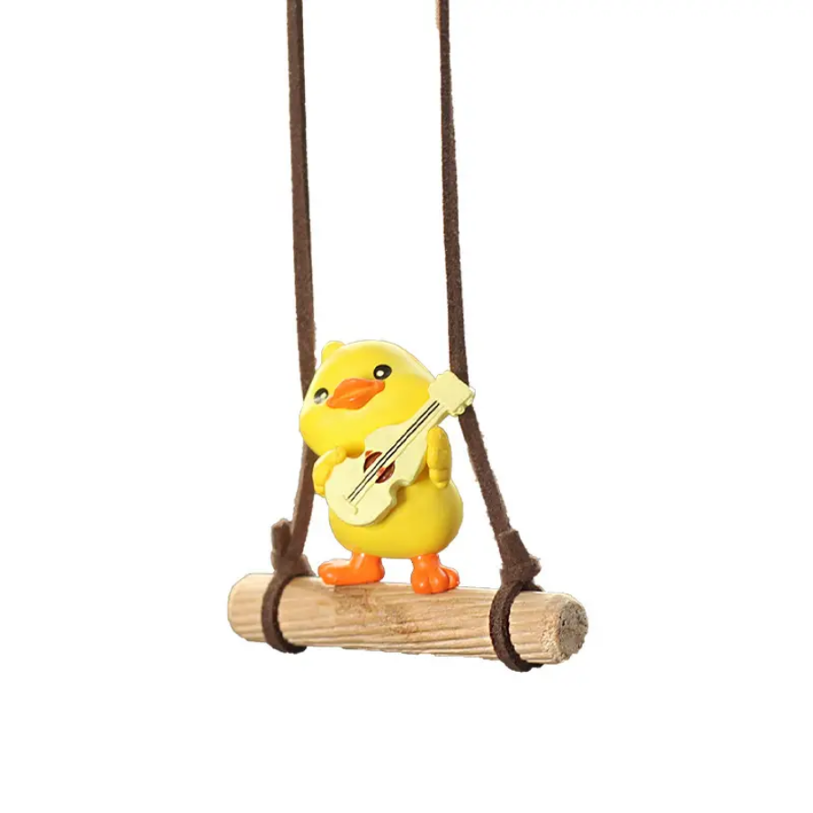 Swinging Duck Cute Animated Hanging