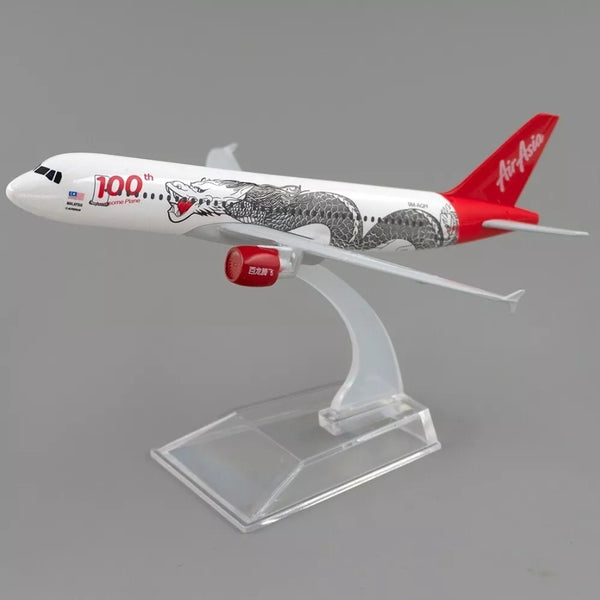 Air Asia Dragon A320 Aeroplane Diecast Model 16 CM