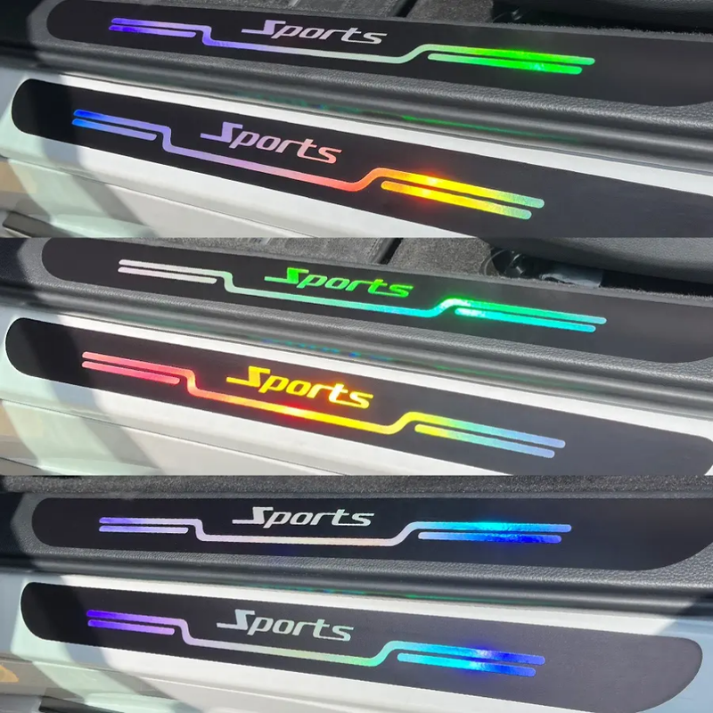 Door Sils Gurard Reflective Car Sticker 4 Pcs Set