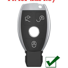 Mercedes Old Key Exclusive Aluminium Alloy Leather Keycase with Holder & Rope Chain