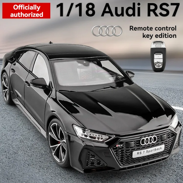 Black Audi RS7 Diecast Car with Remote - Kaarr