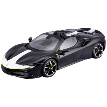 Ferrari SF90 Spider Assetto Fiorano Black 1:18 Licensed Bburago Diecast Scale Model