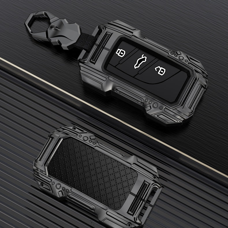 MG Astor / ZS EV Premium Batman Metal Alloy Keycase with Holder & Rope Chain