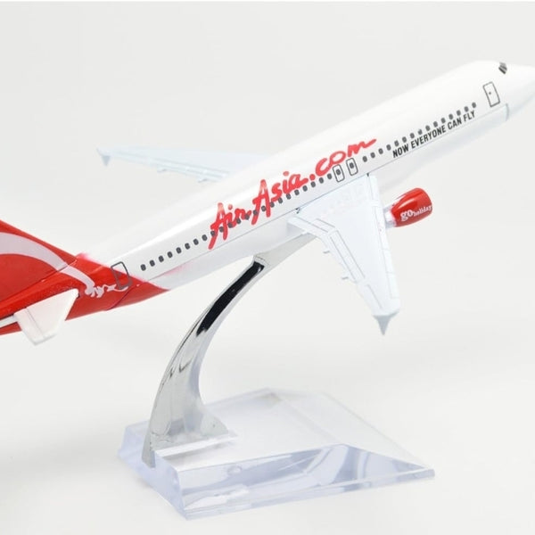 Air Asia White A320 Aeroplane Diecast Model 16 CM