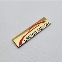 Load image into Gallery viewer, 3D Limited Edition v4.0 Metal Sticker Decal Gold (9x2.3 cm)