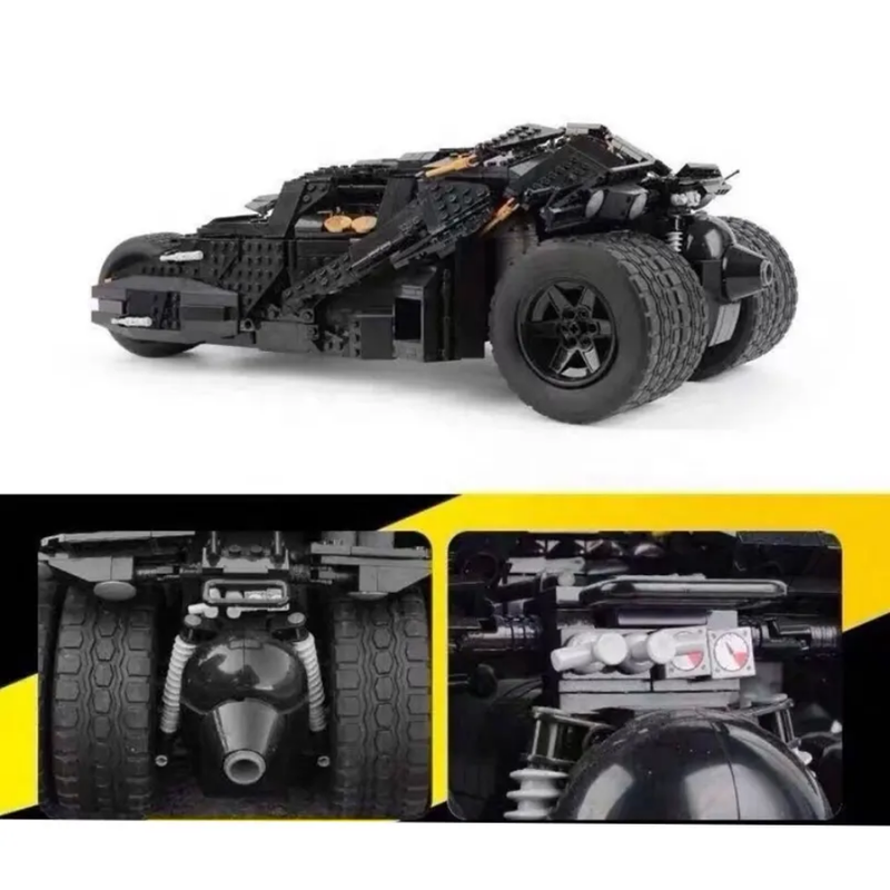 Batmobile The Knight Technique Version Building Blocks Car 1869 Pcs, 1:8 Scale