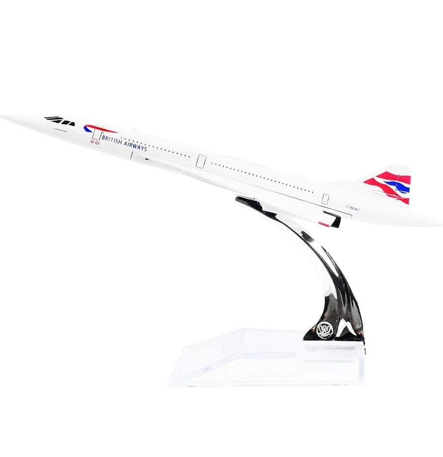 British Concorde Aeroplane Diecast Model 16 CM