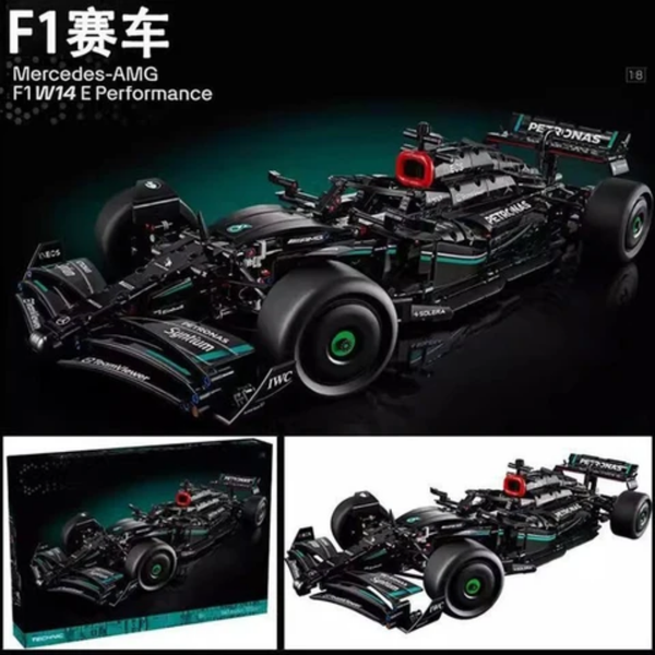 Mercedes AMG F1W14 Technique Version 1642 Pcs, 1:8 Scale Building Blocks Car