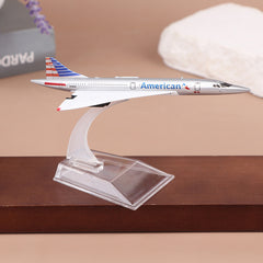 American Concorde Aeroplane Diecast Model 16 CM