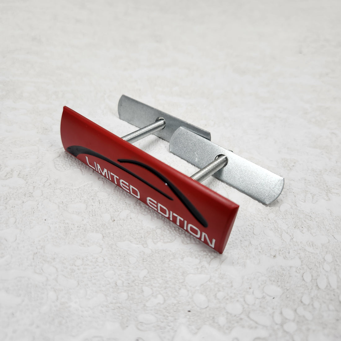 Limited Edition Red Grille Metal Emblem (9.1 x 2.4 cm)