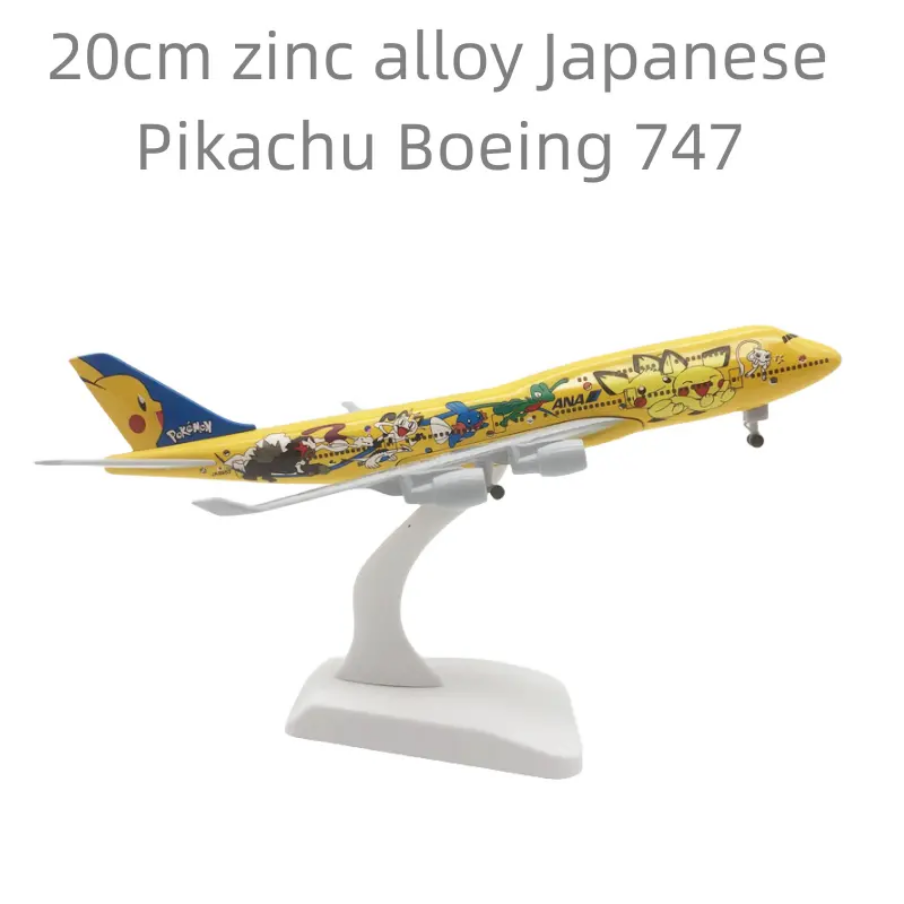 Pikachu B747 Aeroplane Diecast Model 20 CM