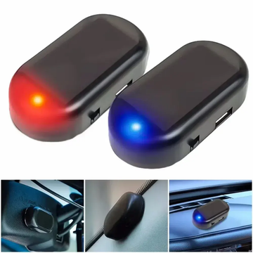 2 Pcs Solar Powered Car Security Anti Theft Led Flashing Light