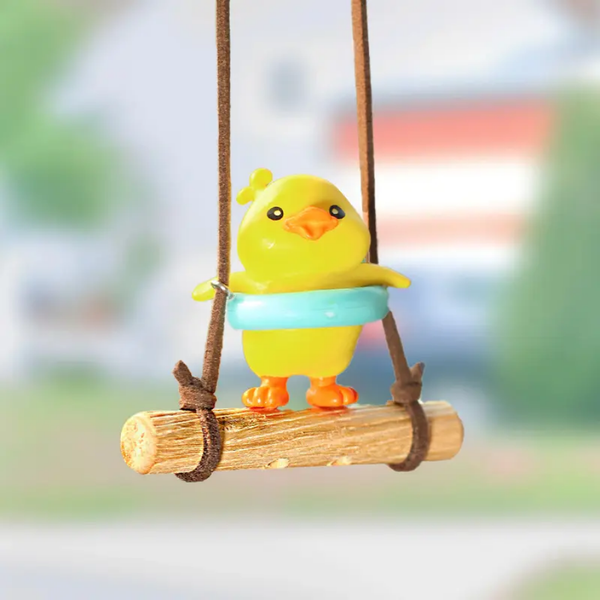 Swinging Duck Cute Animated Hanging