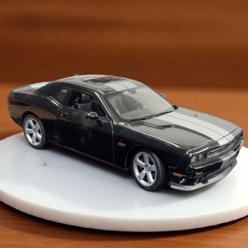 Dodge Challenger SRT Black 2012 Licensed Welly 1:24 Diecast Scale Model