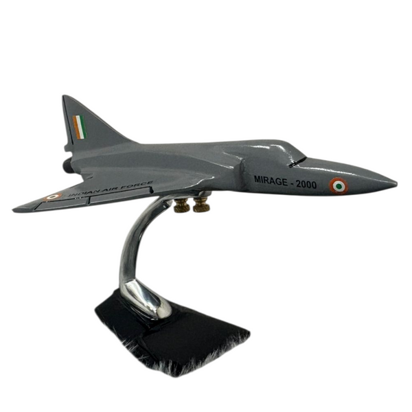 Mirage Aircraft Aluminium Coated Diecast Model 8 Inches