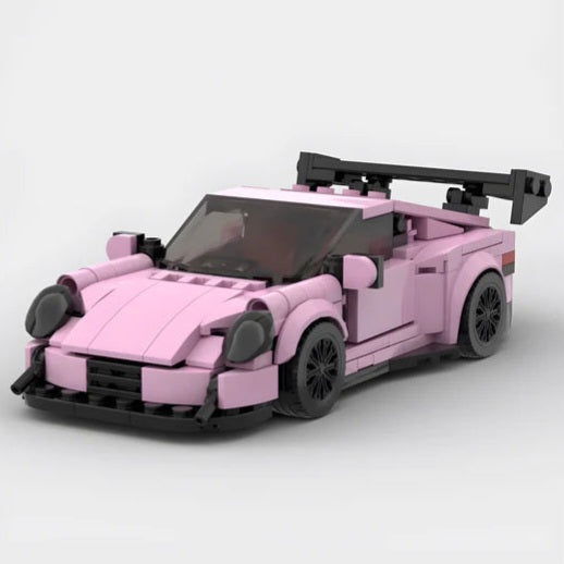 Porsche GT3 RS Pink Edition Building Blocks Car