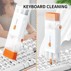 Portable 8in1 Brush Multifunction Screen, Keyboard, Earbuds Cleaning with Foldable Stand