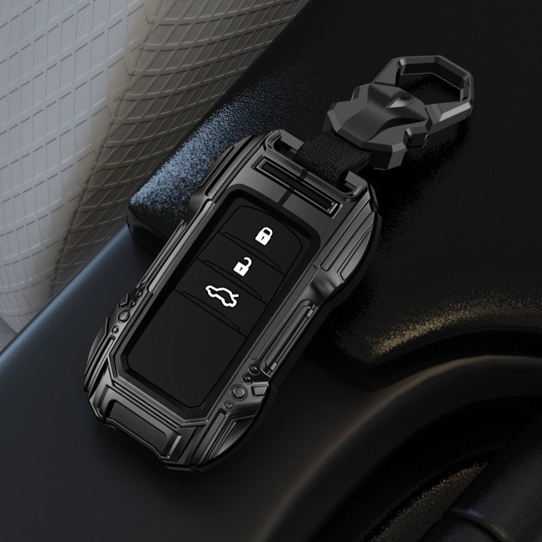 Fortuner / Hycross Keyless (3 Button Key) Premium Batman Metal Alloy Keycase with Holder & Rope Chain