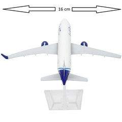 Indigo A320 Aeroplane Diecast Model 16 CM