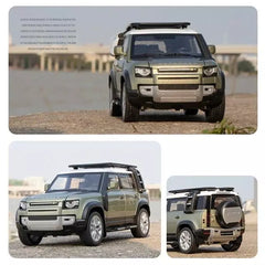 Defender 110 Green Metal Diecast Car  1:18 (28x11 cm)