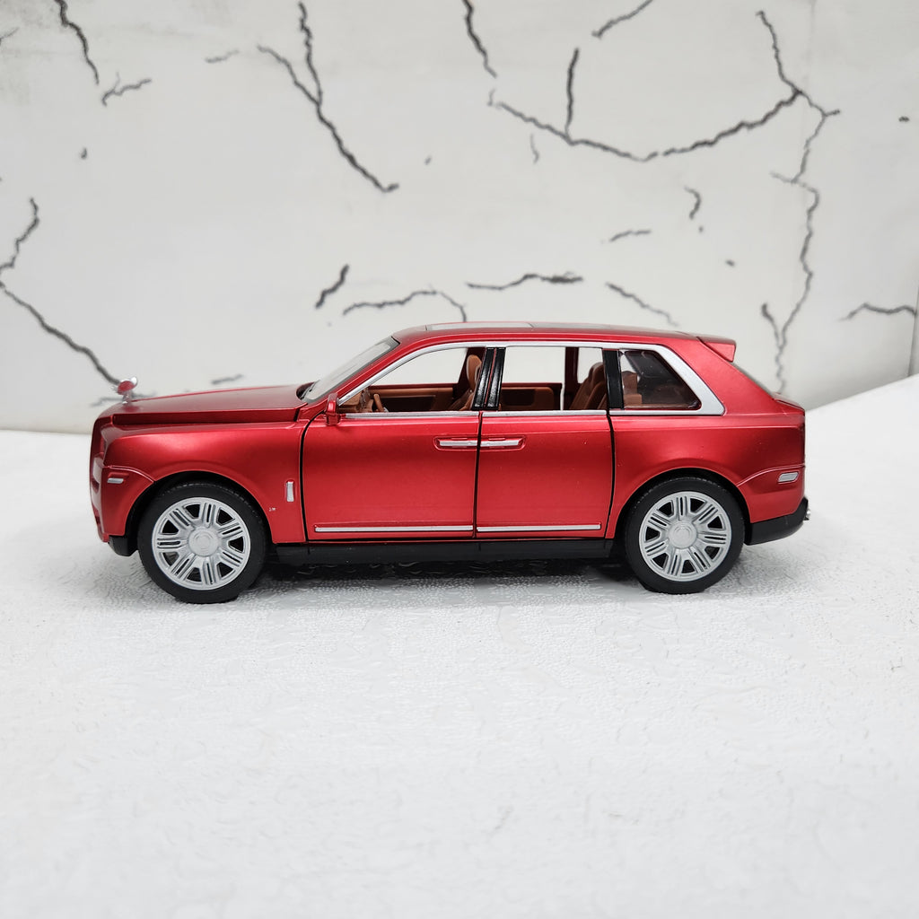 Rolls Royce Cullinan Red Metal Diecast Car 1:22 (22x9 cm)