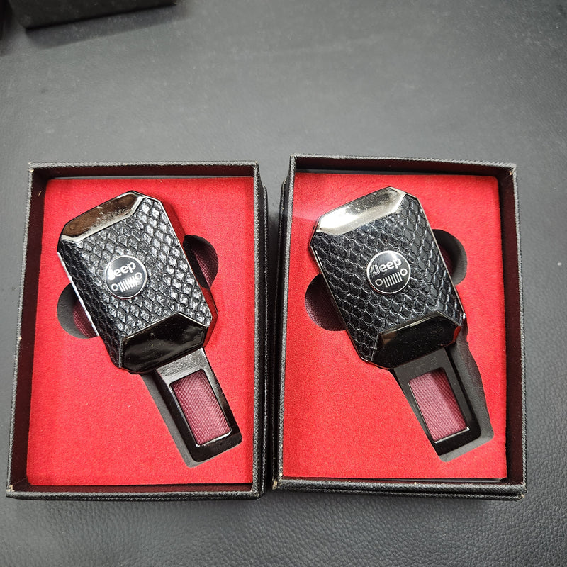 2 Pcs, Carbon Fiber Metal 2in1 Buckle & Holder With Logo