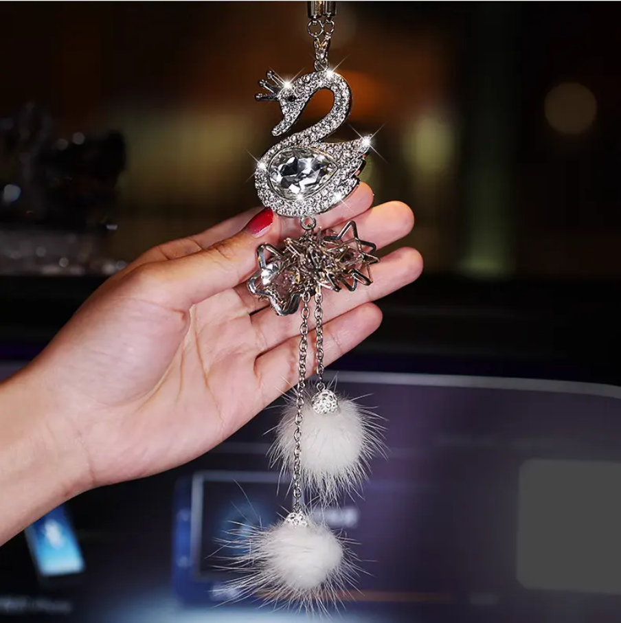 Swan Mirror Crystal Luxury Hanging