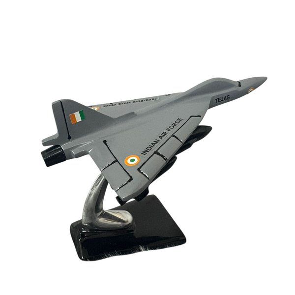 LCA Tejas Aircraft Aluminium Coated Diecast Model 8 Inches