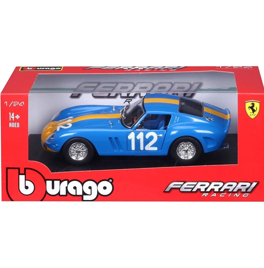 Ferrari 250 GT0 Blue Licensed Bburago 1:24 Diecast Scale Model