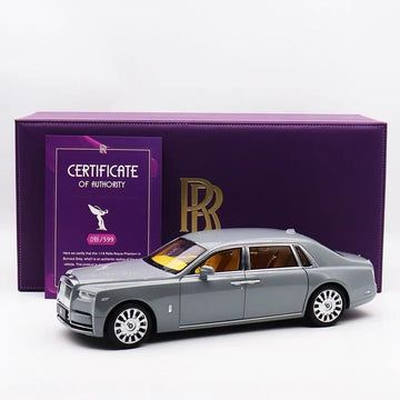 Rolls Royce Phantom VIII Grey 1:18 Dealer Edition Licensed Diecast Car Model