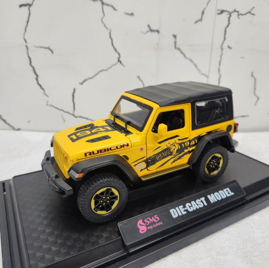 Jeep Wrangler Rubicon Metal Diecast Car 1:24 (20x8 cm)