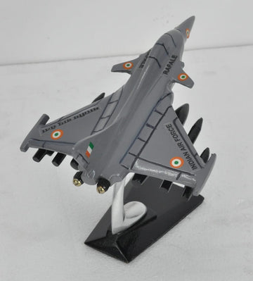 Rafale Aircraft Aluminium Coated Diecast Model 8 Inches