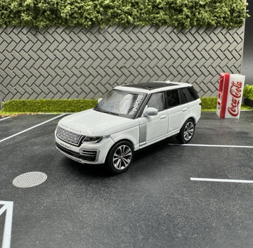 Range Rover Autobiography 50th Anniversary Edition White 1/64 Alloy Model Car