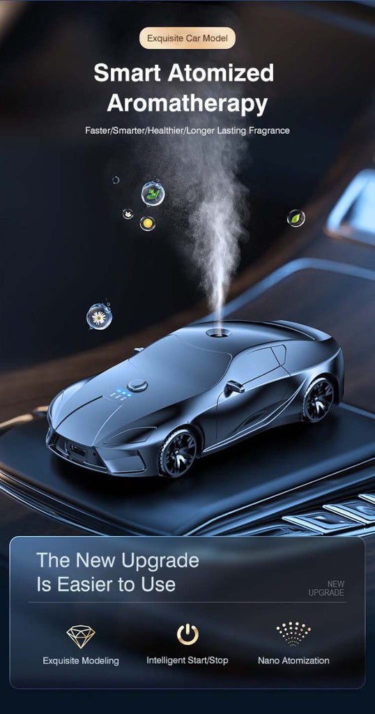 Smart Diffuser Car Shape Metal Alloy Perfume Aromatherapy